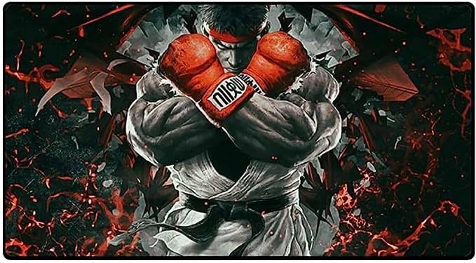 Mouse Pad Gamer 70X35CM Exbom Sreet Fighter (Estampa Guerreiro)