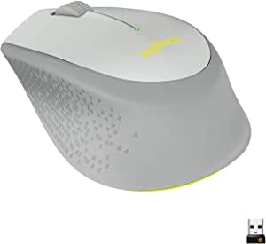 Mouse sem fio Logitech M280 com Conexão USB e Pilha Inclusa - Cinza
