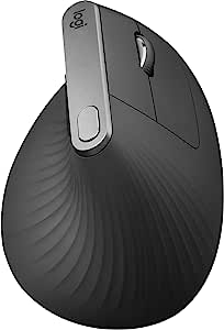 Mouse sem fio Logitech MX Vertical com Design Ergonômico para Redução de Tensão Muscular, Conexão USB Unifying ou Bluetooth com Easy-Switch para até 3 dispositivos e Bateria Recarregável