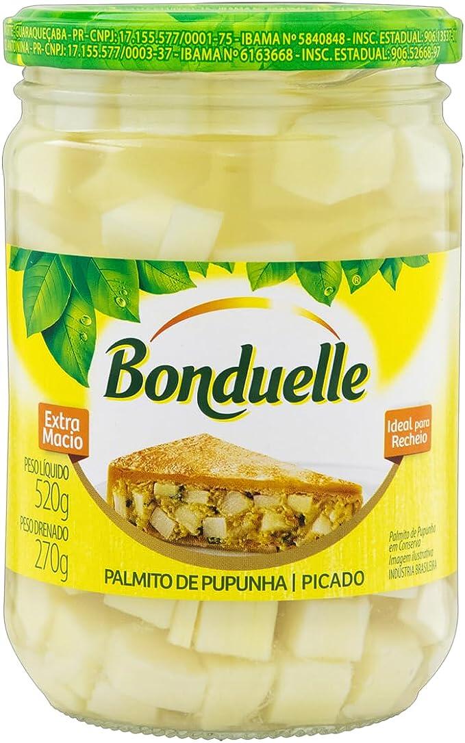 Palmito Pupunha Picado, Bonduelle, 520 g