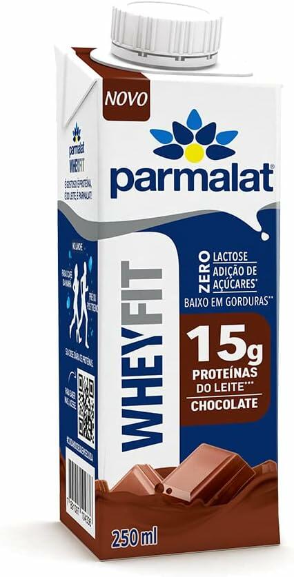 Parmalat WheyFit Bebida Láctea Chocolate 15g de Proteína 250 Ml