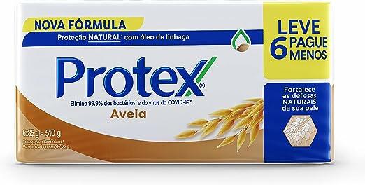 Protex Sabonete em Barra Aveia 85G, 6 Unidades