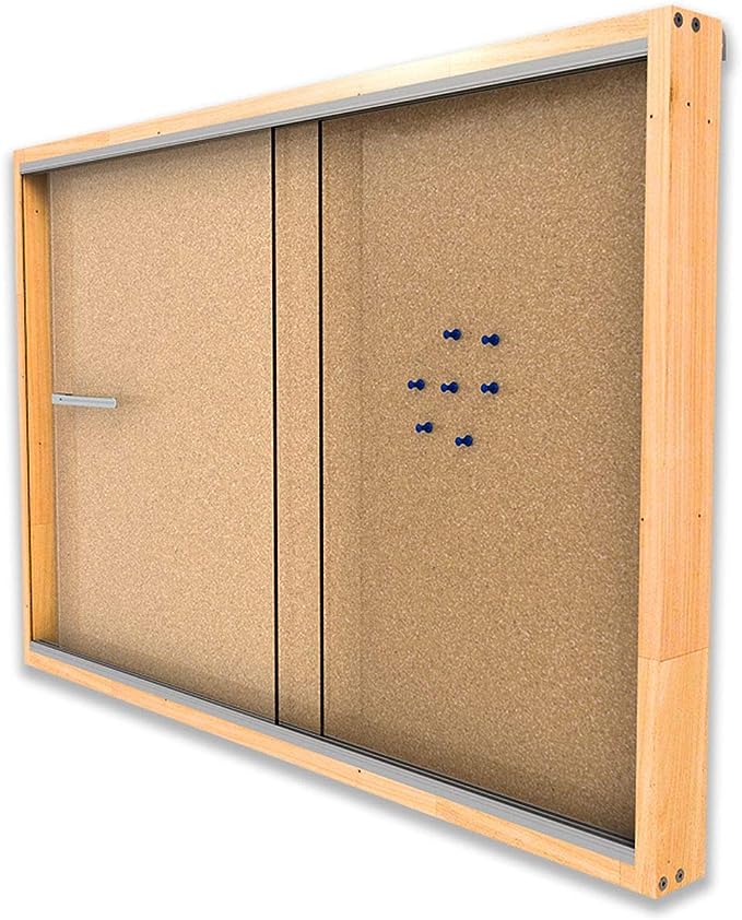 Quadro Vitrine de Cortiça, Stalo, Moldura de Madeira, Misturinha TOY, 8432, Multicor, 90x60 cm, Grande