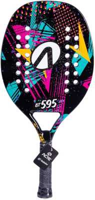 Raquete de Beach Tennis Fibra de Vidro Acte BT595, Preto