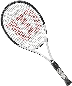 Raquete de Tenis Wilson Federer Tour Xp 103 Preta e Branca