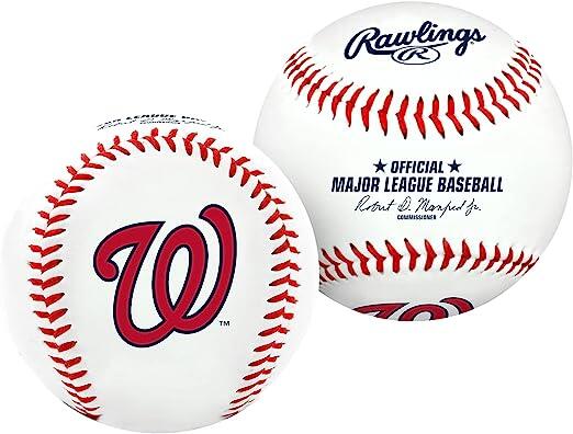 Rawlings MLB Bola de beisebol com logotipo do time MLB