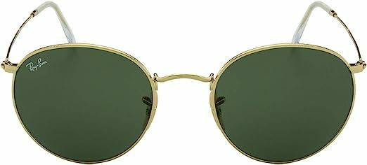 Ray-Ban RB3447L ROUND METAL Óculos de Sol Masculino Ouro