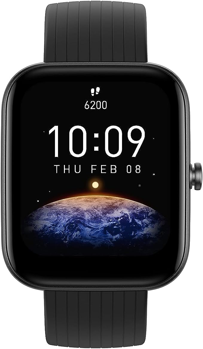 Relógio smartwatch amazfit bip 3 pro - cor preta