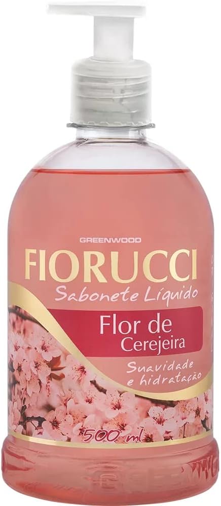 Sabonete Líquido Flor de Cerejeira 500 Ml, Fiorucci