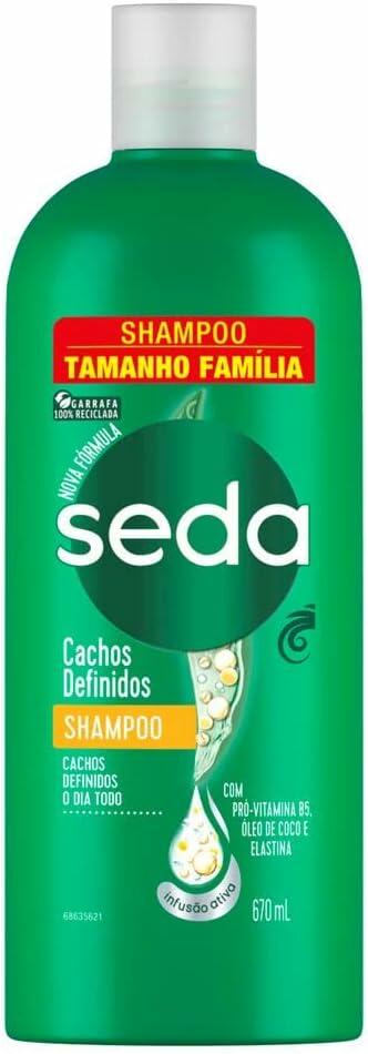 Seda Shampoo Cachos Definidos Frasco 670ml Tamanho Família