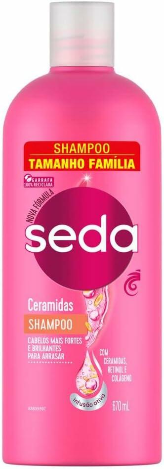 Seda Shampoo Ceramidas Frasco 670ml Tamanho Família
