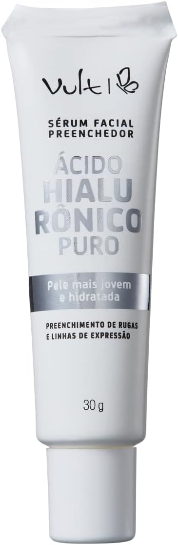 Sérum facial preenchedor com ácido hialurônico puro 30g, Vult