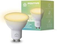 Smart Lâmpada Spot Wi-Fi Positivo Casa Inteligente, Dicroica, GU10, 350lm, LED 4,5W, Bivolt - Compatível com Alexa, Branco Quente