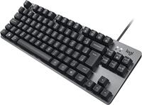 Logitech K835 TKL - Teclado Mecânico com fio com Estrutura de Alumínio e Switch Red Linear, ‎Preto