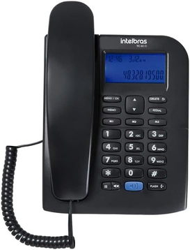 Telefone com Fio TC60 ID Preto Intelbras