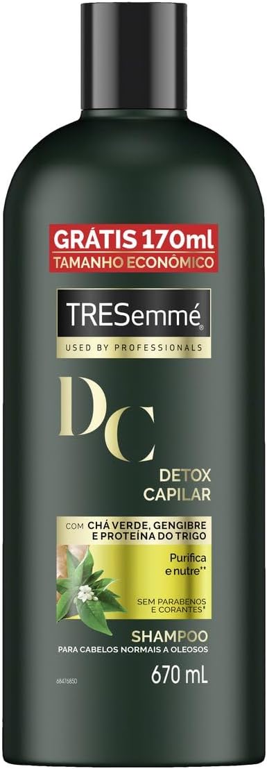 TRESemmé Shampoo Detox Capilar Frasco 670ml Tamanho Família- embalagem variável