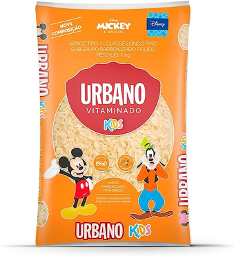 Urbano, Arroz Parboilizado Vitaminado, Kids - 1kg