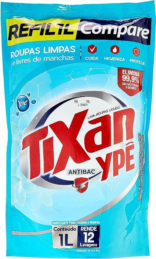 Ypê - Lava-Roupas Líquido Tixan Antibac Sachê 1L