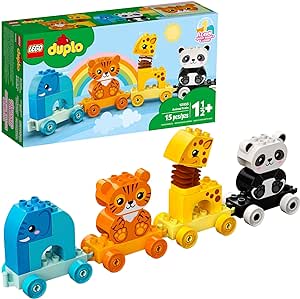 10955 LEGO® DUPLO® O Meu Primeiro Trem de Animais; Brinquedo de Construção (15 peças)