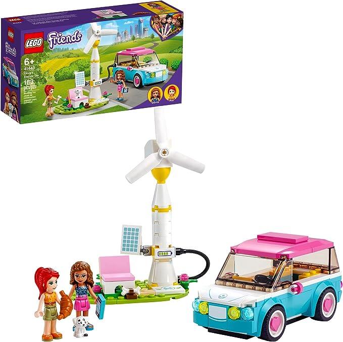 41443 LEGO® Friends Carro Elétrico da Olivia; Kit de Construção (183 peças)