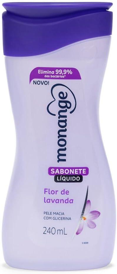 Sabonete Líquido Flor de Lavanda 240Ml, Monange