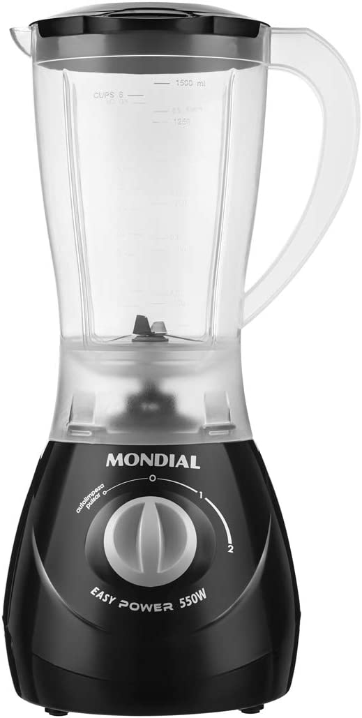 Liquidificador Easy Power, Mondial, Preto, 550W, 110V - L-550-B