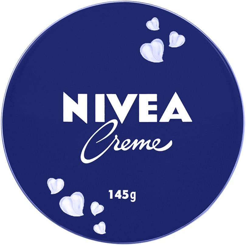 NIVEA Creme Lata - Hidratação profunda para as áreas mais ressecadas como cotovelo, calcanhar, joelho, mãos e pés, também protege do frio e cuida da pele tatuada - 145g