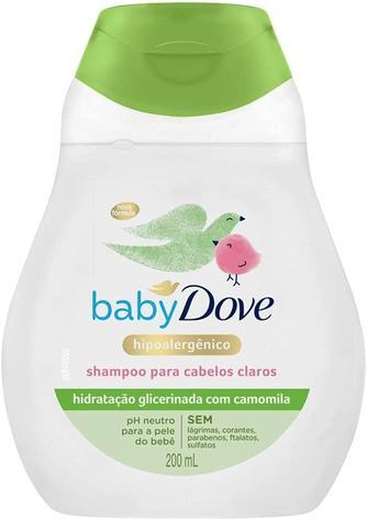 Shampoo Baby Dove Hidratação Enriquecida Cabelos Claros 200ml