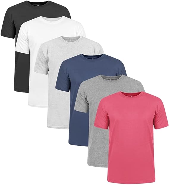 Kit 6 Camisetas Slim Fit Masculinas