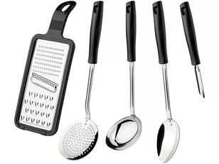 Conjunto de Utensílios Tramontina Inox Easy - 5 Peças