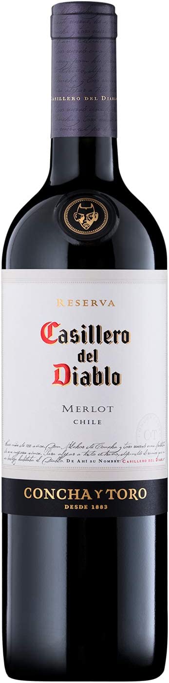 Vinho Chileno Casillero Del Diablo Merlot 750ml