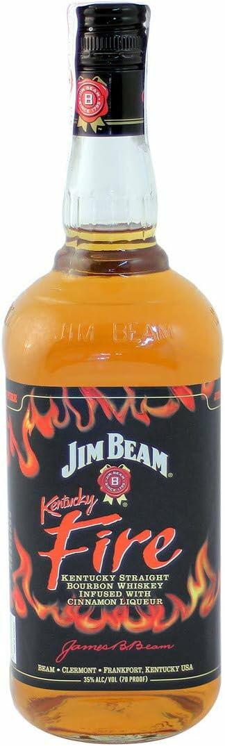 Whisky Jim Beam Fire, Bourbon, 1L