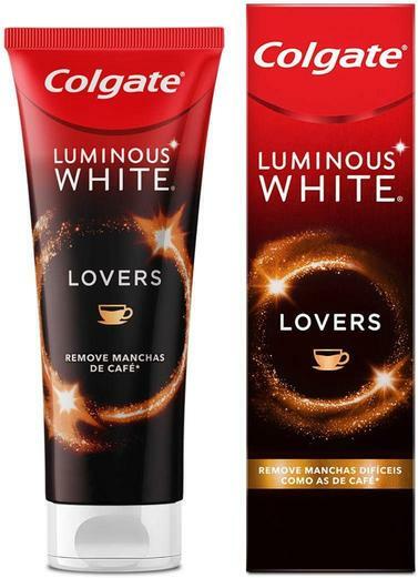 Colgate Luminous White Lovers manchas de café creme dental para clareamento 70g