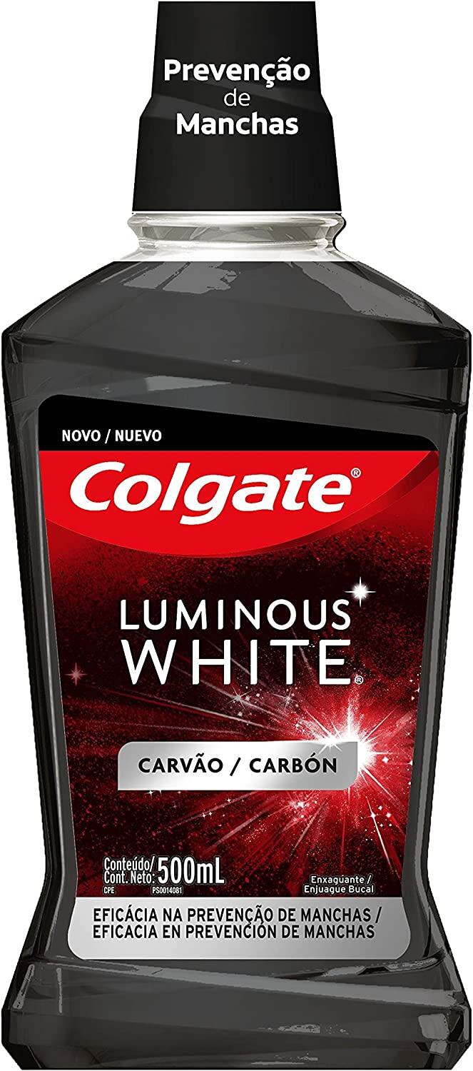Enxaguante Bucal Colgate Luminous White Carvão 500ml