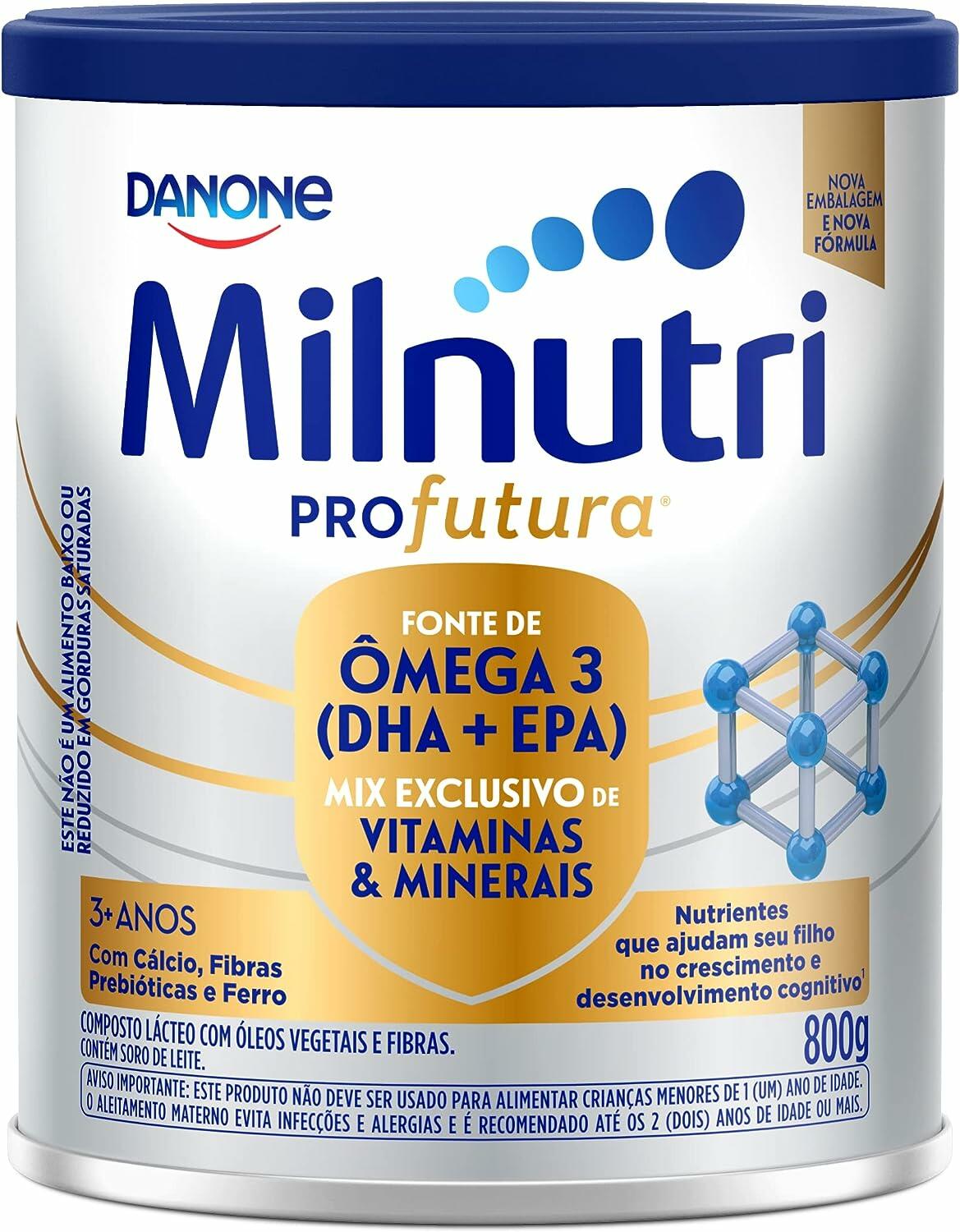 Danone Nutricia Milnutri Profutura - Composto Lácteo desenvolvido para crianças à partir dos 3 anos, 800g