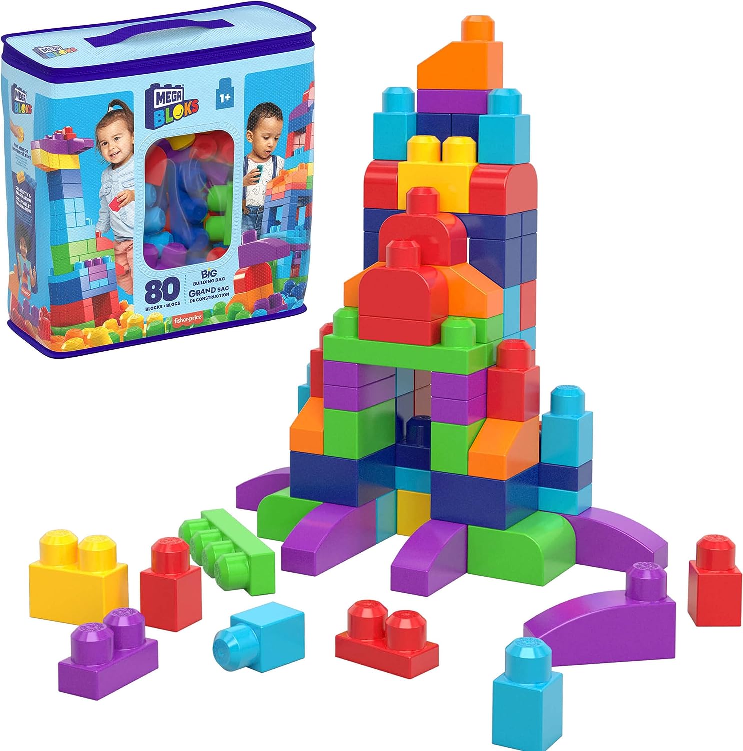 Mattel, Mega Bloks Sacola de 80 Blocos