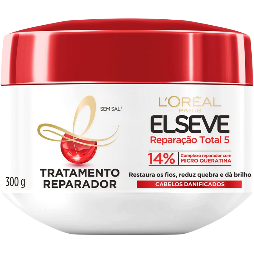 Creme de Tratamento L'Oréal Paris Elseve Reparação Total 5, 300g