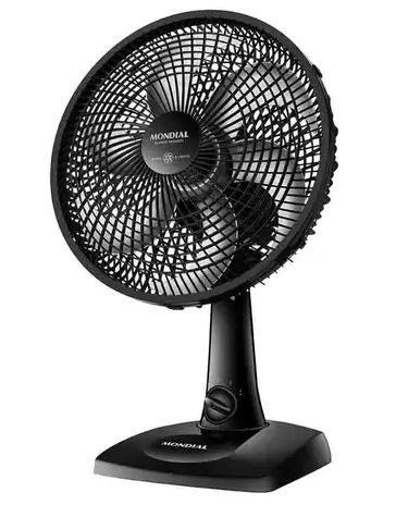 Ventilador de Mesa Mondial 6 Pás Super Power Preto VSP-30-B - 30cm 220V