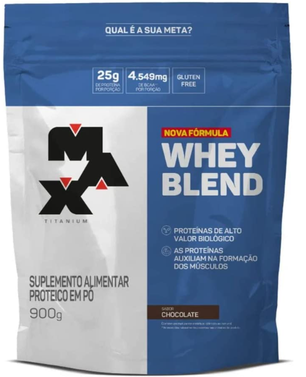 Whey Blend (900G) - Sabor Chocolate, Max Titanium