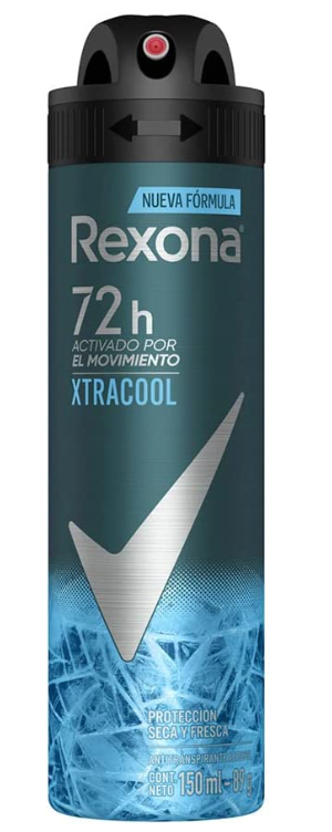 Desodorante Antitranspirante Aerosol Masculino Rexona Extracool 72 horas 150ml