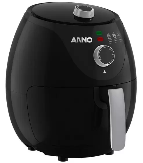 Fritadeira Elétrica sem Óleo/Air Fryer Arno - Easy Fry Preta com Timer 3,2L