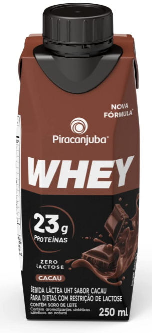 Whey Zero Lactose Sabor Cacau Piracanjuba 250ml