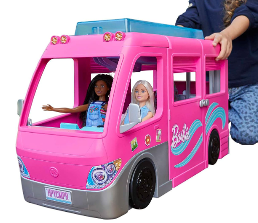 Barbie Estate Conjunto de Brinquedo Trailer dos Sonhos com 7 áreas de brincadeiras e mais de 60 peças, para crianças a partir de 3 anos 5