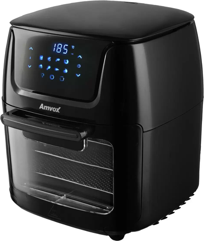 Fritadeira Elétrica sem Óleo/Air Fryer Amvox - Arf 1222 Oven Preta 12L