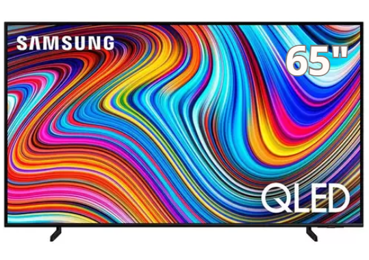 Smart TV Samsung 65 Polegadas QLED 4K, 3 HDMI, 2 USB, Bluetooth, Wi-Fi, Gaming Hub, Alexa Built in - QN65Q60CAGXZD