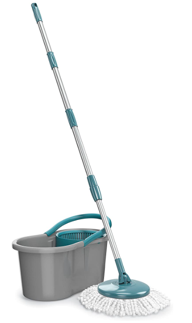 Flash Limp MOP5010 - Mop FIT Giratório, Medidas Balde - 22 cm x 39 cm x 20,5 cm, Cabo com refil - 35 cm x 35 cm x 104 cm a 128 cm