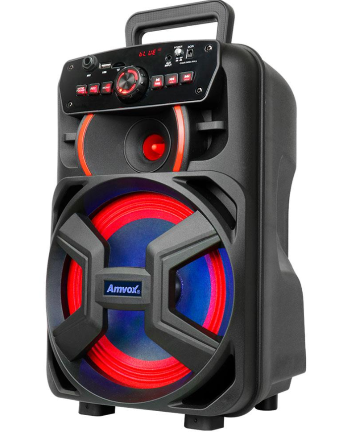 Caixa de Som Amplificada Amvox ACA221 Gigante II Bluetooth, Rádio FM, USB - 220W