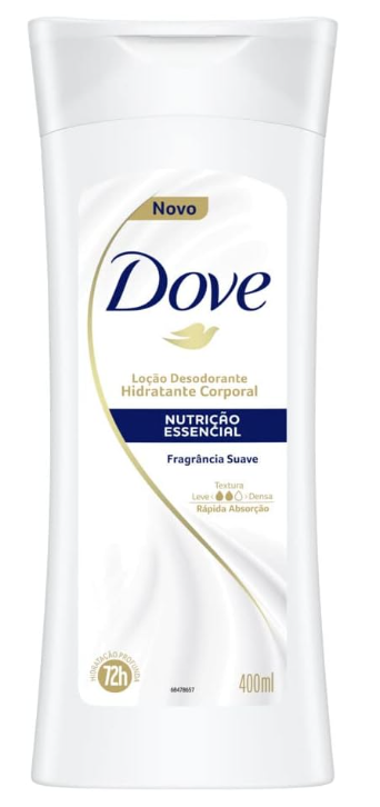 Loção Desodorante Hidratante Corporal Nutrição Essencial 400Ml, Dove