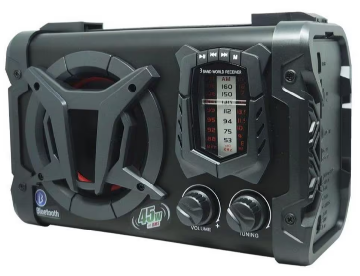 Caixa Amplificada Amvox ACA 90 Clock com Bluetooth, USB, Auxiliar, MP3 e Rádio FM – 45 W