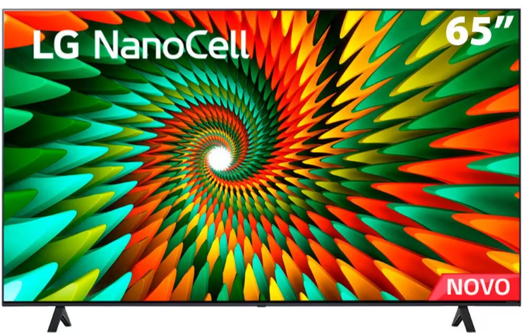 Smart TV 65” 4K Ultra HD LED LG NanoCell 65NANO77 - Wi-Fi Bluetooth Alexa 3 HDMI 2 USB